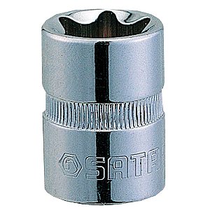 Soquete hexalobular com encaixe 1/2" E14 ST13703SC SATA