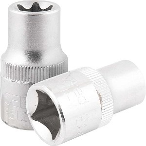 Soquete hexalobular fêmea com encaixe 1/2" TX E14 GEDORE RED