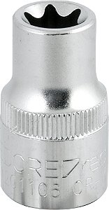 Soquete hexalobular fêmea com encaixe 1/2" TX E16 GEDORE RED
