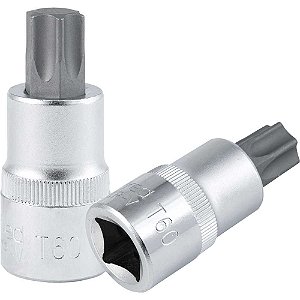 Soquete hexalobular macho com encaixe de 1/2" T-60 GEDORE RED