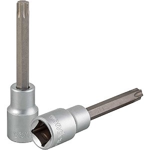 Soquete hexalobular macho longo encaixe de 1/2" T50 VONDER
