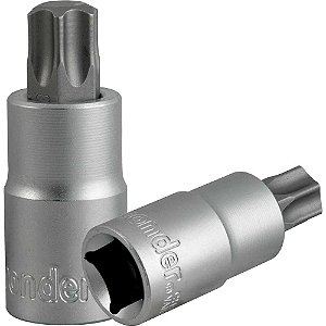 Soquete hexalobular macho T-60 encaixe 1/2" VONDER