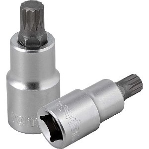 Soquete multidentado curto com encaixe de 1/2" M10 VONDER