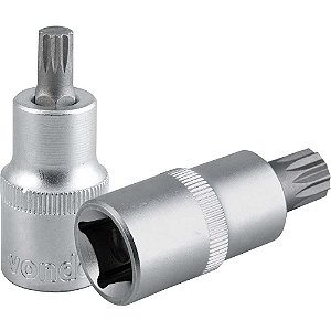 Soquete multidentado curto com encaixe de 1/2" M12 VONDER
