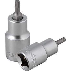 Soquete multidentado curto com encaixe de 1/2" M5 VONDER