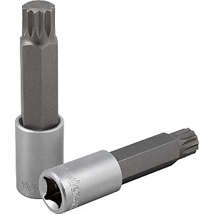 Soquete multidentado longo com encaixe de 1/2" M16 VONDER