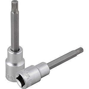 Soquete multidentado longo com encaixe de 1/2" M8 VONDER