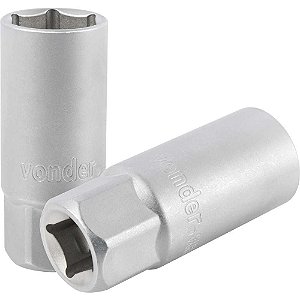 Soquete para vela de ignição encaixe 1/2" 21mm VONDER