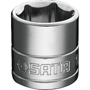 Soquete sextavado 3/8" x 1/4" aço cromo vanádio ST12101SC SATA