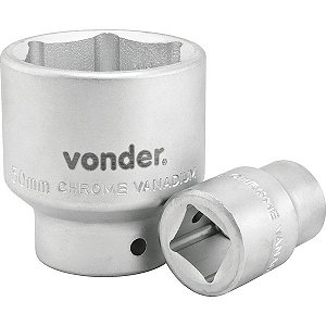 Soquete sextavado com encaixe de 3/4" 22mm VONDER