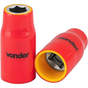Soquete sextavado isolado encaixe de 1/2" 10,0mm IEC60900 VONDER