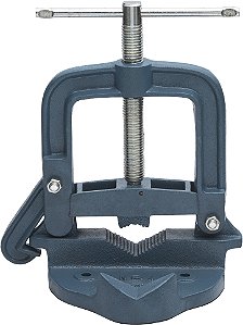 Torno de bancada para encanador nº4 fixo ferro nodular e fuso em aço zincado TE-4 MARCON