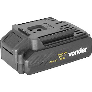 Bateria 20,0V íons de lítio 2.0 Ah para lavadora LBV 200 e para compressor CPV 20 VONDER