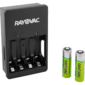 Carregador para pilhas USB AA e AAA RCH-4PLA RAYOVAC