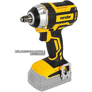 Chave de impacto bateria intercambiável 18V encaixe de 1/2" sem bateria e sem carregador ICIV 1807 VONDER