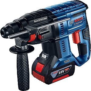 Martelete perfurador e rompedor com bateria 18V e carregador GBH 180-LI BOSCH