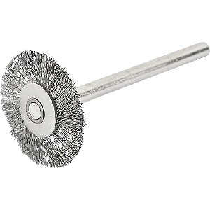 Escova circular com haste para microrretífica em inox 20mm VONDER