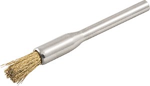 Escova tipo pincel com haste para microrretífica 4mm em latão VONDER