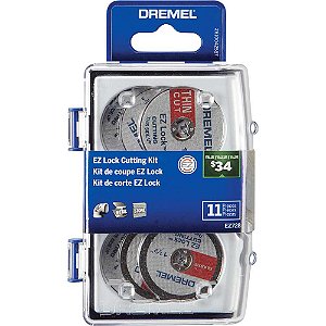 Jogo de acessórios de corte EZ Lock 11 peças EZ728 DREMEL