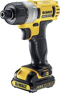 Parafusadeira a bateria 12V carregador bivolt jogo com 45 acessórios DCF610S2-BR DEWALT