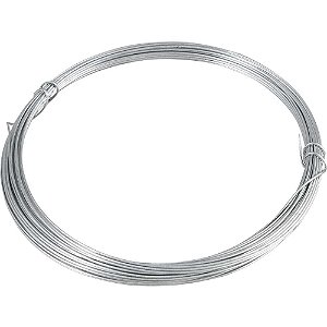 Arame galvanizado BWG 22 0,71mm rolo com 10 metros VONDER