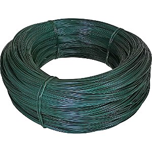 Arame revestido com PVC verde BWG 20 rolo com 50kg VONDER