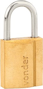 Cadeado de latão 30mm encartelado VONDER