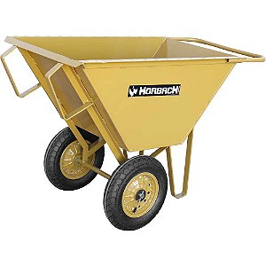 Carrinho de mão jerica 140 litros pneu com câmara 270 HORBACH