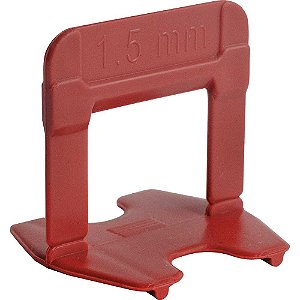 Espaçador nivelador para pisos vermelho Eco 1,5mm pacote com 50 peças 61336 CORTAG