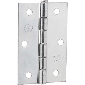 Dobradiça 3.1/2" zincada com 24 peças SILVANA