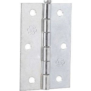 Dobradiça 3.1/2" zincada encartelada com 3 peças SILVANA