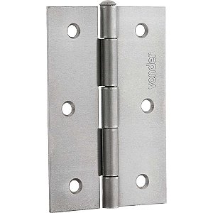 Dobradiça para porta 3" em ferro polido VONDER - 24 unidades