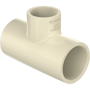 Tê de redução em CPVC Ultraterm 22mm x 15mm 1371 KRONA - 10 unidades