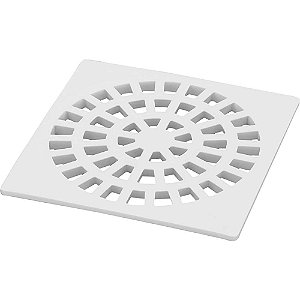Grelha para ralo quadrada branca n° 52 DN 150 938 KRONA - 12 unidades