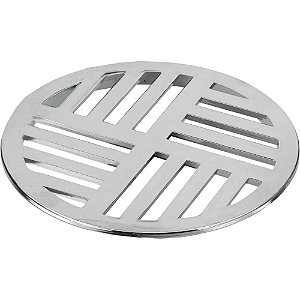 Grelha para ralo redonda cromada n° 55 DN 100 941 KRONA - 12 unidades