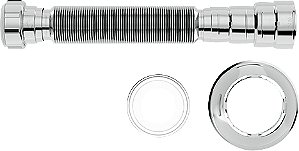 Sifão tubo extensivo universal cromado,720mm comprimento 031101 BLUKIT