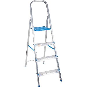 Escada em alumínio 4 degraus ALUMASA