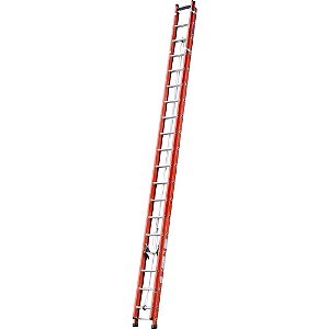 Escada extensível em fibra de vidro 32 degraus de alumínio 5,75m x 9,9m EFV-32 COGUMELO