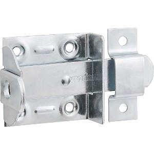Fecho chato com porta-cadeado 2" - 50,8mm zincado VONDER - 12 unidades