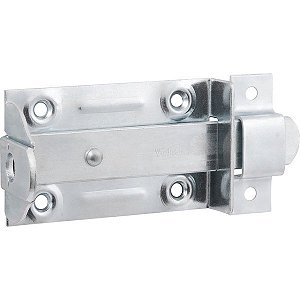 Fecho chato com porta-cadeado 4" - 101,6mm zincado VONDER - 12 unidades