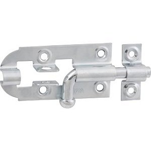 Fecho redondo 5" 127mm zincado VONDER - 12 unidades