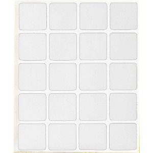 Feltro autoadesivo branco quadrado 22mm VONDER