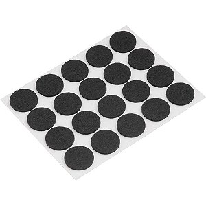 Feltro autoadesivo preto redondo 22mm VONDER