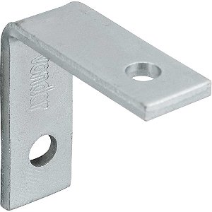 Cantoneira para cortina 3cm x 3cm zincada pacote com 10 peças VONDER