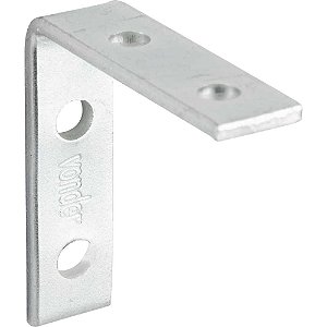 Cantoneira para cortina 4cm x 4cm zincada com 4 peças VONDER