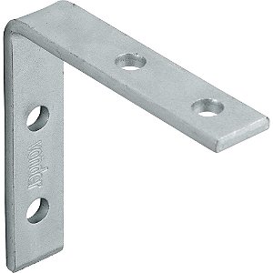 Cantoneira para cortina 5cm x 5cm zincada com 4 peças VONDER