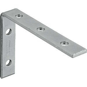 Cantoneira para cortina 5cm x 7cm zincada com 4 peças VONDER