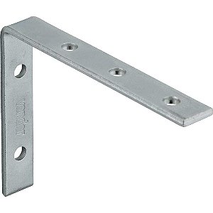 Cantoneira para cortina 6cm x 8cm zincada com 4 peças VONDER