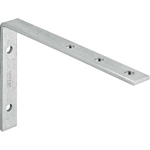 Cantoneira para cortina 7cm x 11cm zincada com 4 peças VONDER