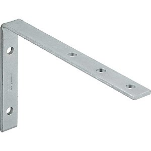 Cantoneira para cortina 7cm x 11cm zincada pacote com 10 peças VONDER